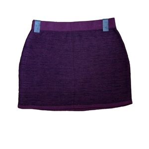 Style & Co. Women’s Casual Purple Black Knit Mini Skirt Versatile Spring XL